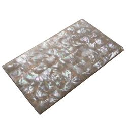 Plaque(s) de nacre blanche reconstitu�e 240 x140 x 5 mm, la pi�ce