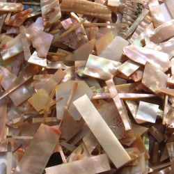 Pink MOP scraps, 0.8 to 2mm thick, 50g