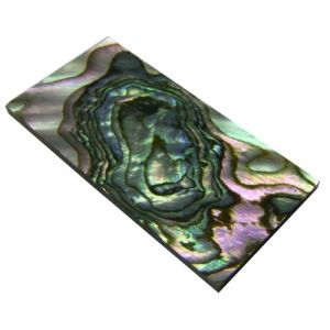 Plaque(s) de nacre verte abalone 40 x 20 x 1,5 mm, la pice