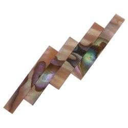 Filet(s) en nacre verte abalone 1 x 9 mm, 1 ml (30/35 brins de 3 ~ 4 cm)  