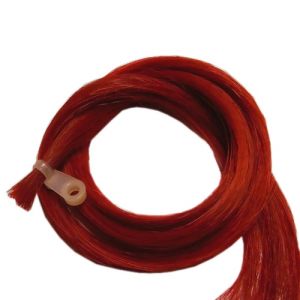 Red colored hair hank 79cm, 8g