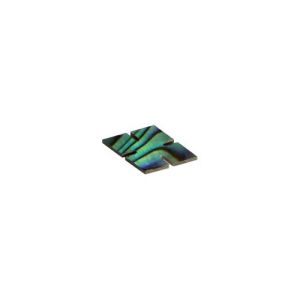 Losange paua nacre bleue 14 x 7,5 mm, la pi�ce
