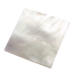 Plates, white MOP 40 x 40 x 1.5 mm , per piece