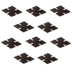 Losanges nacre noire 14 x 7,5 mm, les 10 pi�ces