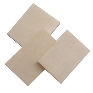 Bone pieces for keyboards 25 x 25 x 1.5 mm, per piece