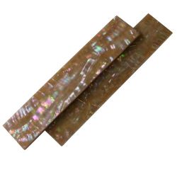 Ebauche(s) en Goldfish reconstitu�e, nacre rose 95 x 20 x 6 mm la paire (2 pi�ces)