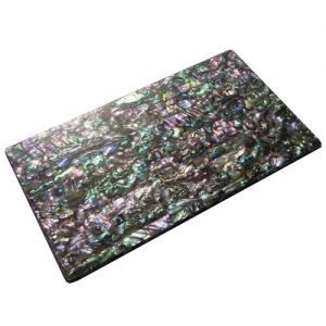 Plaque(s) de nacre verte abalone reconstitue 240 x 140 x 3 mm, la pice