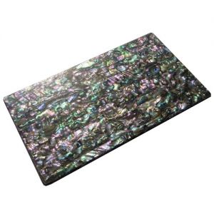 Plates, de nacre verte abalone reconstitue 240 x 140 x 4 mm, per piece