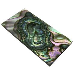 Plates, green abalone 40 x 20 x 1.5 mm, per piece