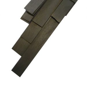 Ebony veneer for bow tip 0.3 mm, 50 cm (parts of 200 mm minimum, 15 mm width)