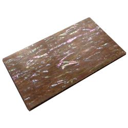 Plates, Goldfish pink abalone abalam 238 x 120 x 5 mm, per piece