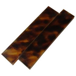 Ebauche en galalithe imitation �caille 120x30x7mm, la paire