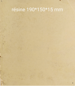 Rsine dense couleur ivoire 190x150x15 mm