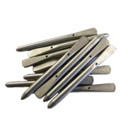 100 tuning pins diam 5 mm, steel, drilled, 52 mm, 