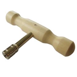 Clef(s) de cithare ou psalt�rion bois manche T pour cheville carr�e diam 5 mm, la pi�ce