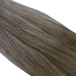 Crin gris poivre et sel moyen longueur 82 cm, la botte de 100 gr
