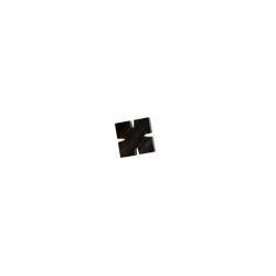 Square black MOP 6 x 6 mm, per piece