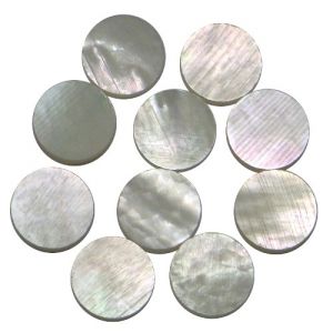 Rep�re(s) nacre blanche diam�tre 7 les 10 pi�ces