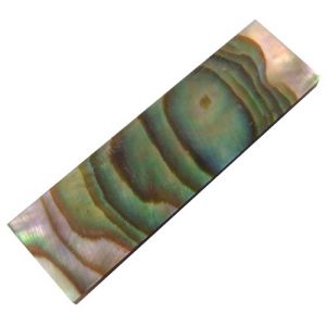 Slides, green abalone 32 x 10 x 1 mm for cello bows, per piece