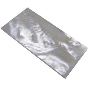 Plaque(s) de nacre blanche 50 x 30 x 1.5 mm , la pice