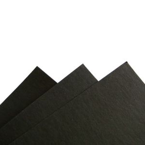 Fibre(s) noire(s) pour plaque de t�te 145 x 105 mm en 0,8 mm d'epaisseur pour archet de contrebasse, la pi�ce