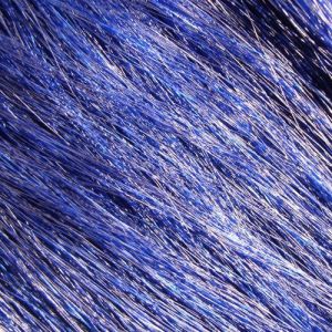 Crin teint� bleu 78 cm, la botte de 100 gr
