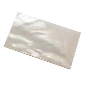 Plaque(s) de nacre blanche 50 x 20 x 1.5mm, la pice