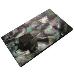 Plaque(s) de nacre noire de Tahiti reconstituée 120 x 120 x 3 mm, la pièce