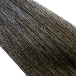Crin gris poivre et sel fonc� longueur 82 cm, la botte de 100 gr