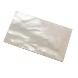 Plates, white MOP 50 x 25 x 2 mm, per piece