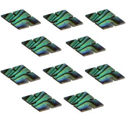 Losanges paua nacre bleue 14 x 7,5 mm, les 10 pi�ces