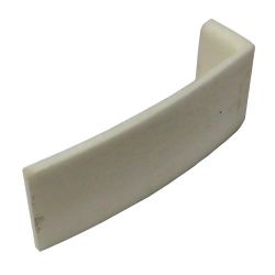 Plaque(s) de t�te en os de bovin pour archet de violon/alto courbe, la pi�ce