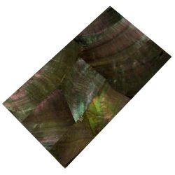 Plaque(s) de nacre noire/grise de Tahiti reconstitu�e 120 x 70 x 2 mm, la pi�ce