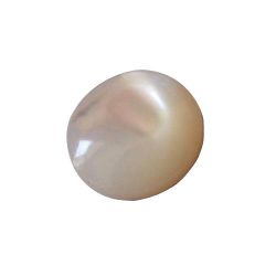 Pastille de nacre blanche pour saxophone, diamtre 10 mm, bombe et polie