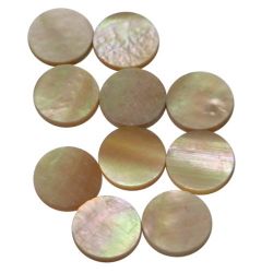 Dots Goldfish, pink abalone diam 9.5 , 10 pieces pack