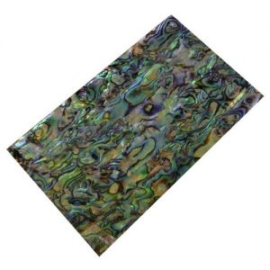 Plaque(s) de nacre bleue en Paua reconstitue 120 x 70 x 1 mm, la pice