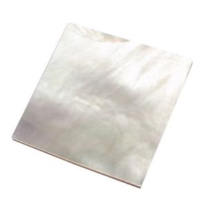 Plates, white MOP 40 x 40 x 2 mm , per piece