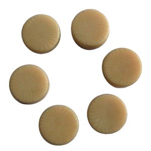 Boutons de guitare ronds 17 mm, fa�on ivoire,non per��s les 6 pcs