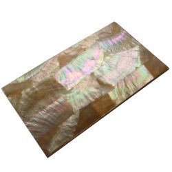 Plaque(s) de nacre jaune reconstitu�e 240 x 140 x 5 mm, la pi�ce