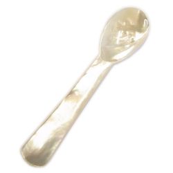 Cuiller(s) 11 cm en nacre blanche, la pi�ce