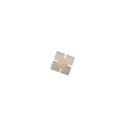 Square white MOP 4.5 x 4.5 mm, per piece