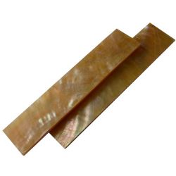 Ebauche(s) en nacre jaune/or reconstitu�e 95 x 20 x 6 mm la paire (2 pi�ces)