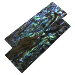 Ebauche(s) en Paua, nacre bleue reconstitu�e 95 x 20 x 6 mm la paire (2 pi�ces)