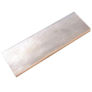 Recouvrement nacre blanche 32 x 10 x 1 mm pour archet de violoncelle