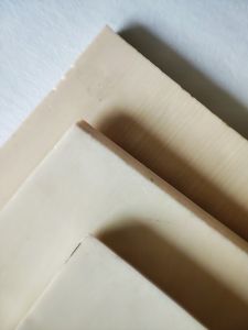 Plaque de galalithe faon ivoire 200x160x3 mm