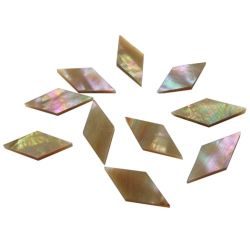 Pistagnes en nacre rose Goldfish 20 x 8 mm (diagonales) �paisseur 1,5 mm les 10 pi�ces