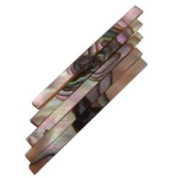 Filet(s) en nacre verte abalone 1 x 4 mm, 1 ml (30/35 brins de 3 ~ 4 cm)  