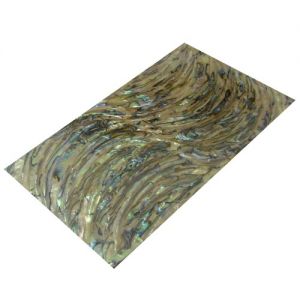 Plaque de nacre bleue en Paua reconstitue 240 x 140 x 0,1 mm