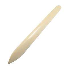 Plioir(s)/lissoir(s) banane en en os de bovin 20 cm, la pi�ce