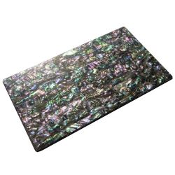 Plaque(s) de nacre verte abalone reconstitue 240 x 140 x 4 mm, la pice